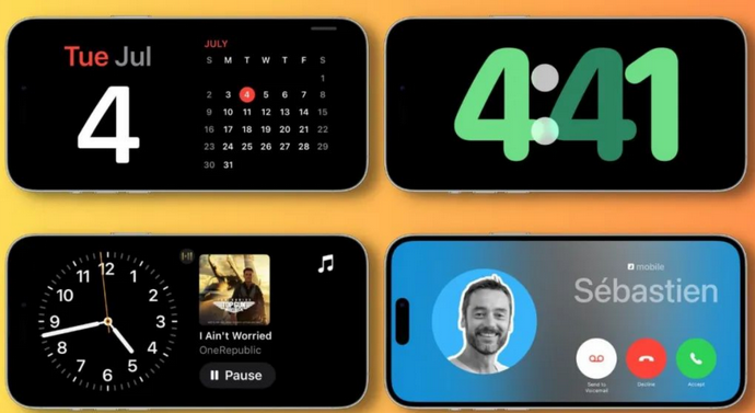 绥江苹果手机维修分享iOS17横屏充电待机显示有什么好处 