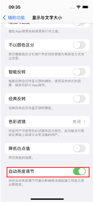 绥江苹果15维修店分享iPhone 15 Pro系列屏幕亮度 