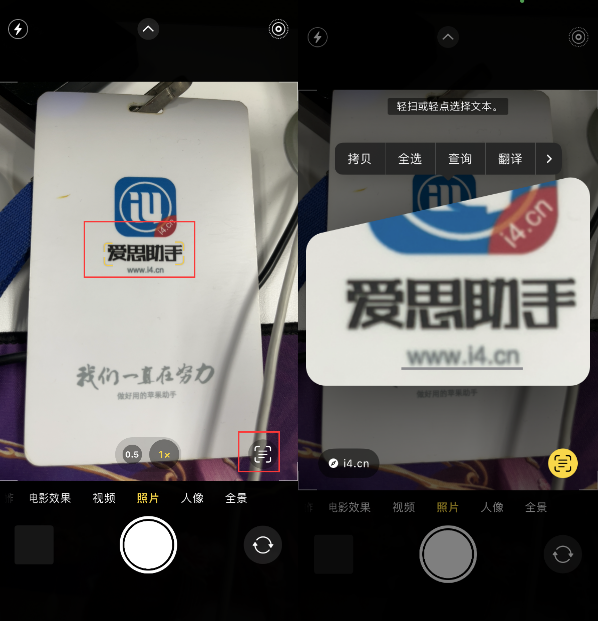 绥江苹果手机维修分享升级iOS 16后如何通过相机翻译文本 
